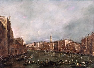 A Regatta on the Grand Canal, Venice by Francesco Guardi